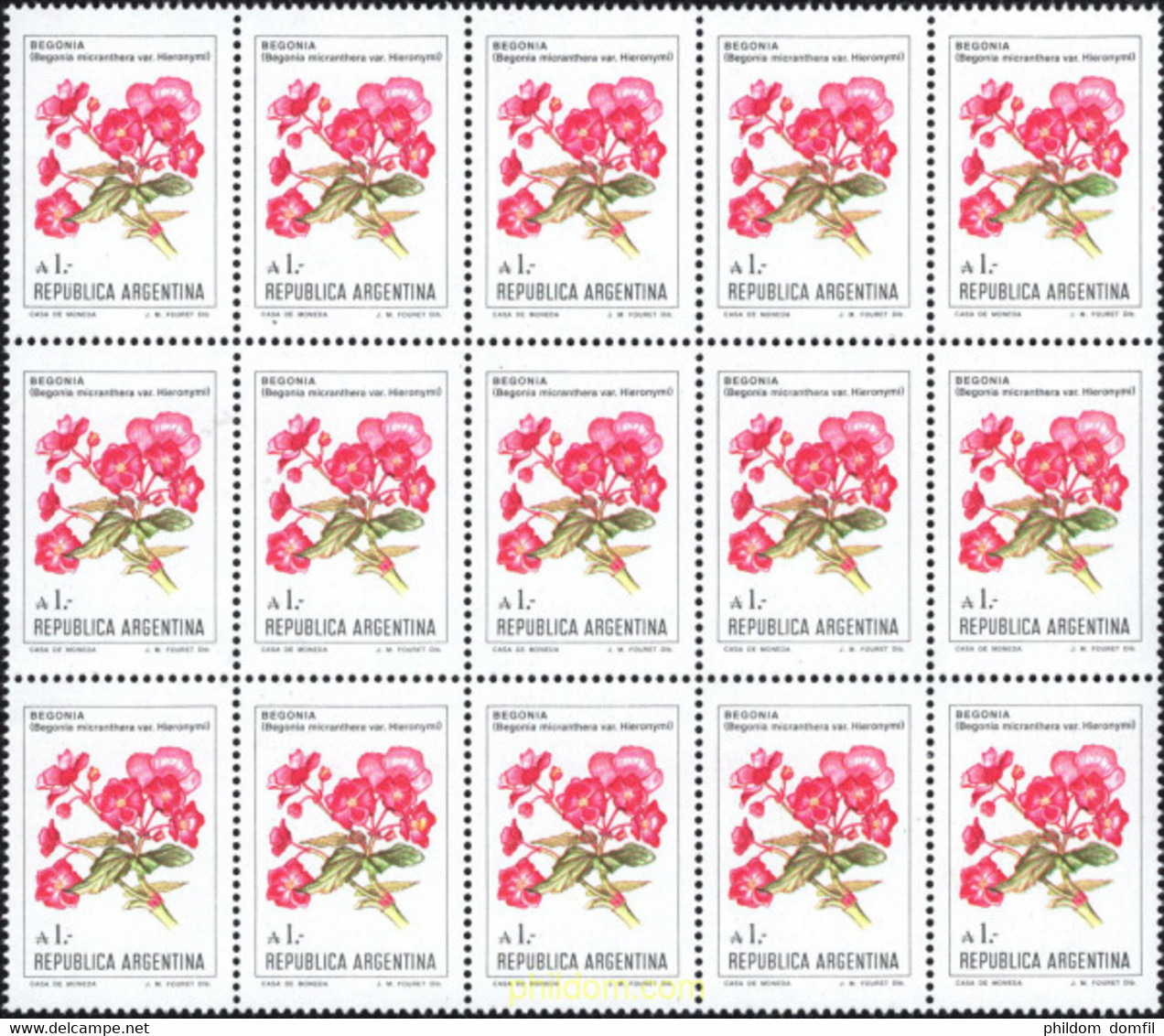 688941 MNH ARGENTINA 1985 FLORES - Used Stamps