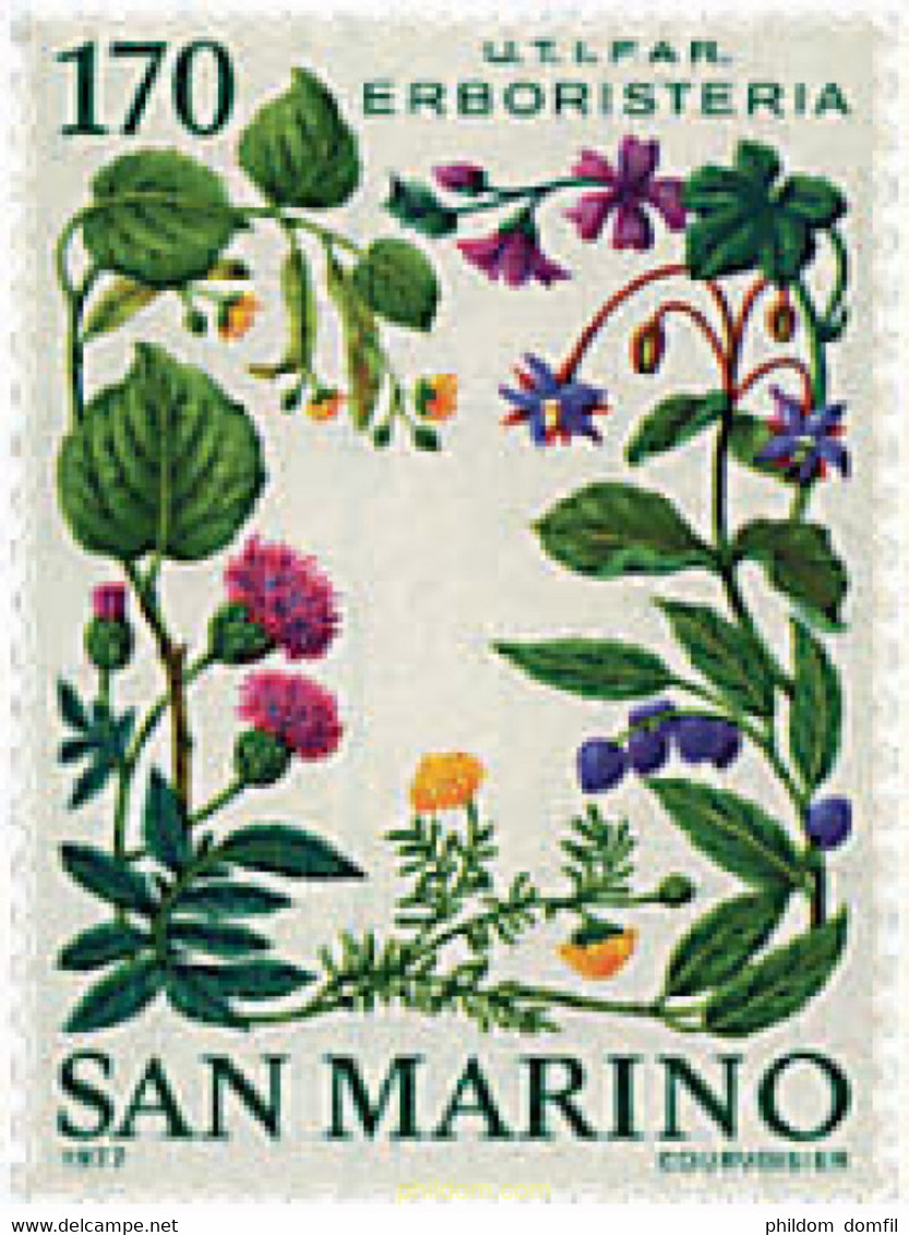 93181 MNH SAN MARINO 1977 PLANTAS MEDICINALES - Used Stamps