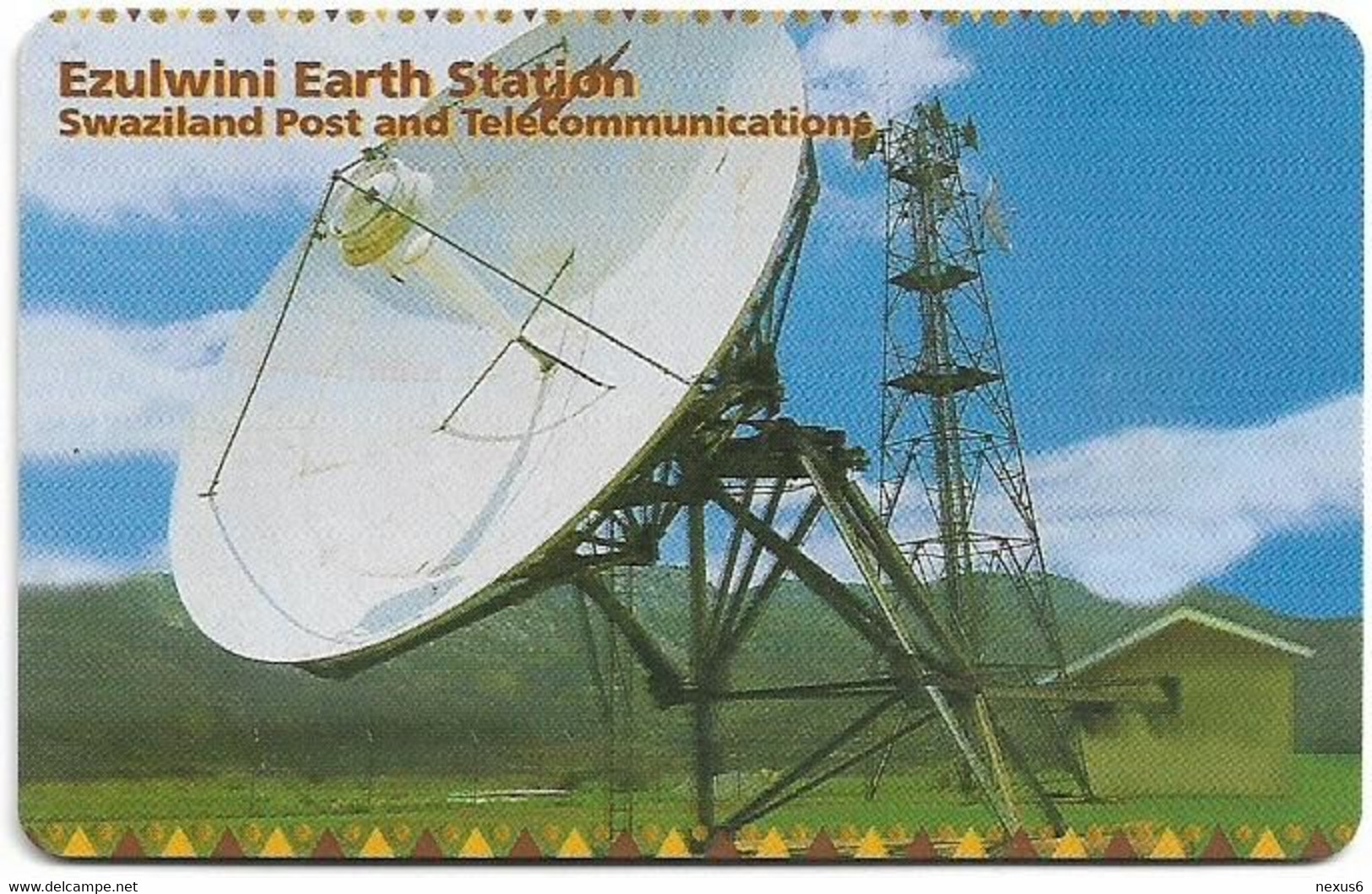 Swaziland - Swazitelecom - Earth Station, Chip Solaic 03, Exp.03.2001, 10E, Used - Swasiland