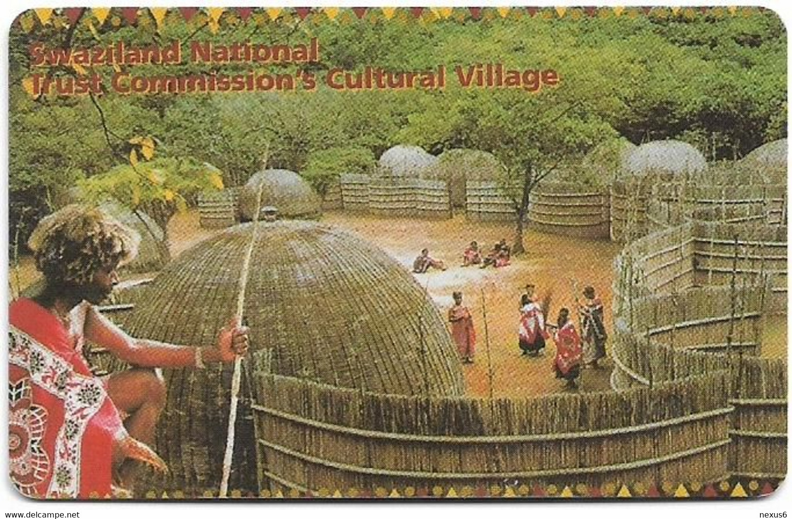 Swaziland - Swazitelecom - Cultural Village, Chip Solaic 03, Exp.03.2001, 20E, Used - Swaziland