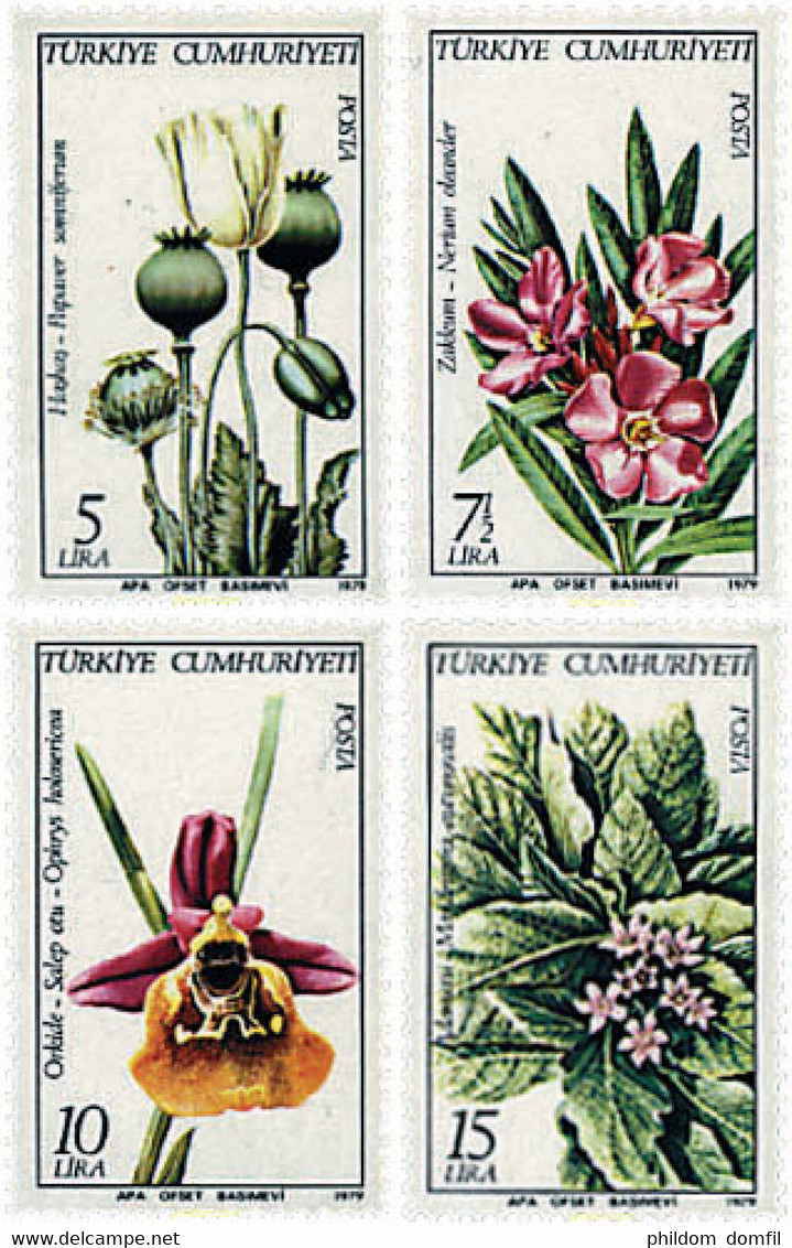 92371 MNH TURQUIA 1979 PLANTAS TURCAS - Collections, Lots & Séries