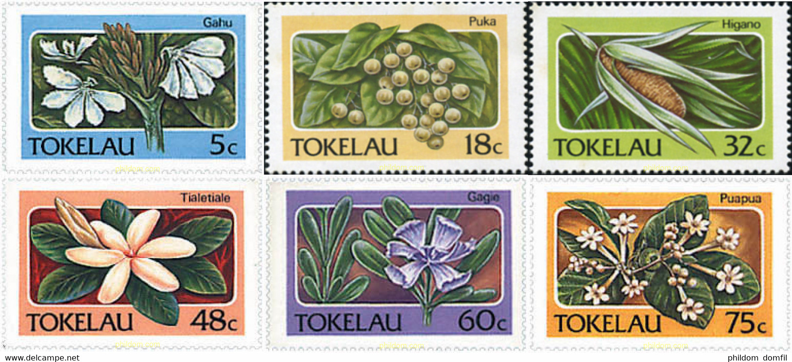 93512 MNH TOKELAU 1987 FLORA - Tokelau