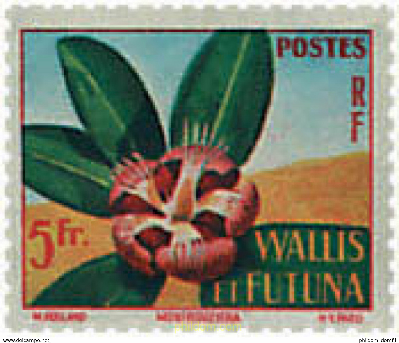 92960 MNH WALLIS Y FUTUNA 1958 FLORA - Used Stamps