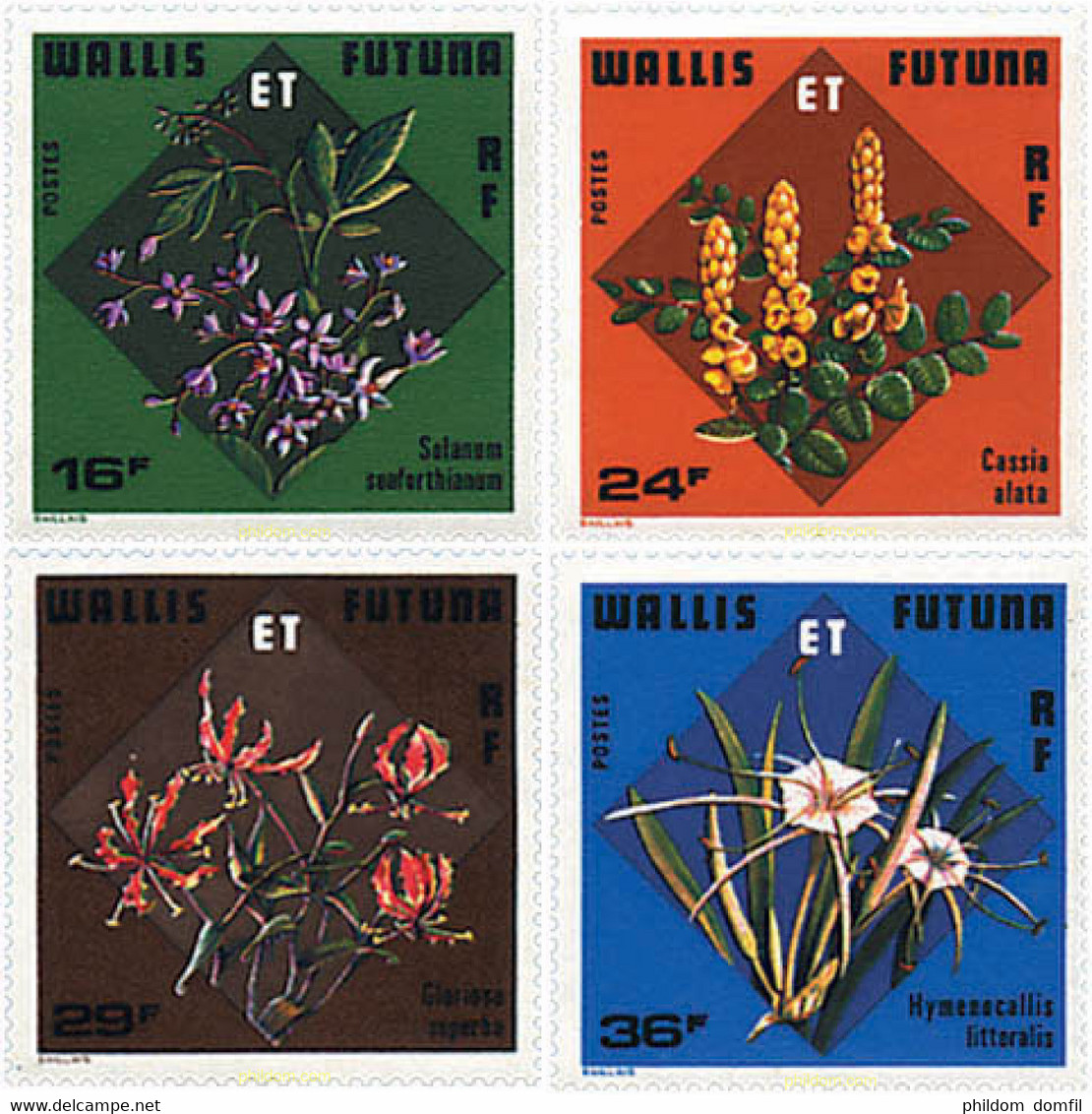 92962 MNH WALLIS Y FUTUNA 1978 FLORES TROPICALES - Oblitérés