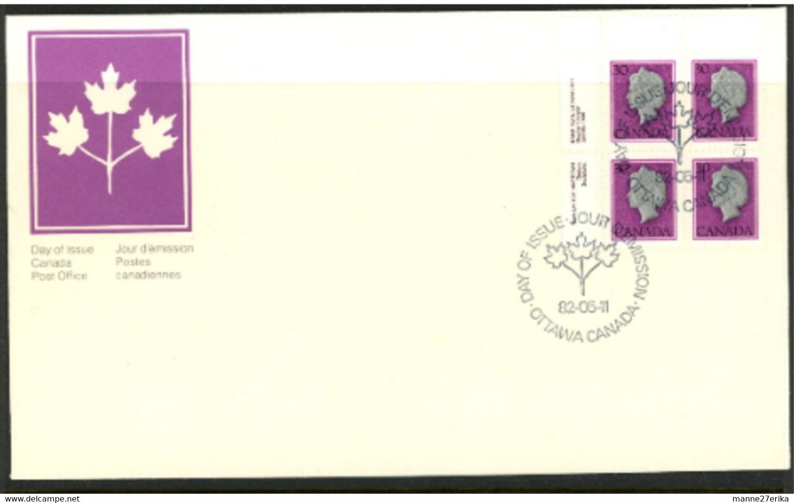 Canada FDC 1982 - Storia Postale