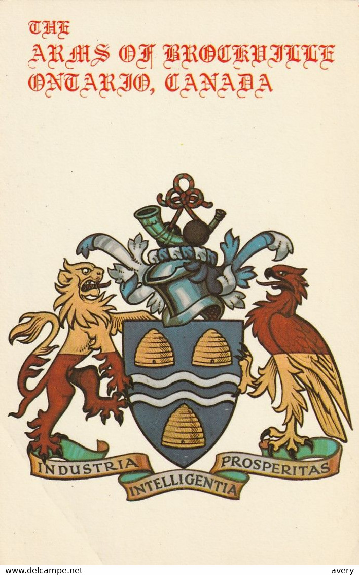 The Arms Of Brockville, Ontario  The Arms Were Granted March 7, 1966 - Brockville