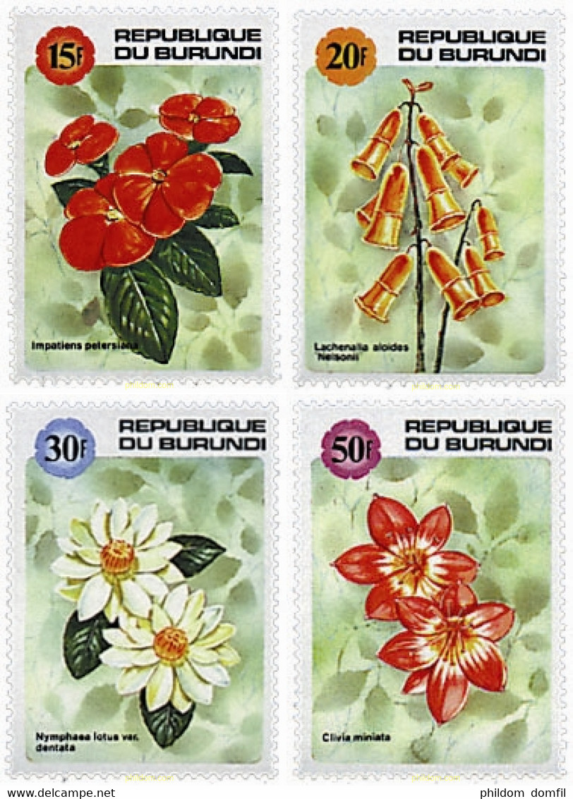 81774 MNH BURUNDI 1992 FLORES - Unused Stamps