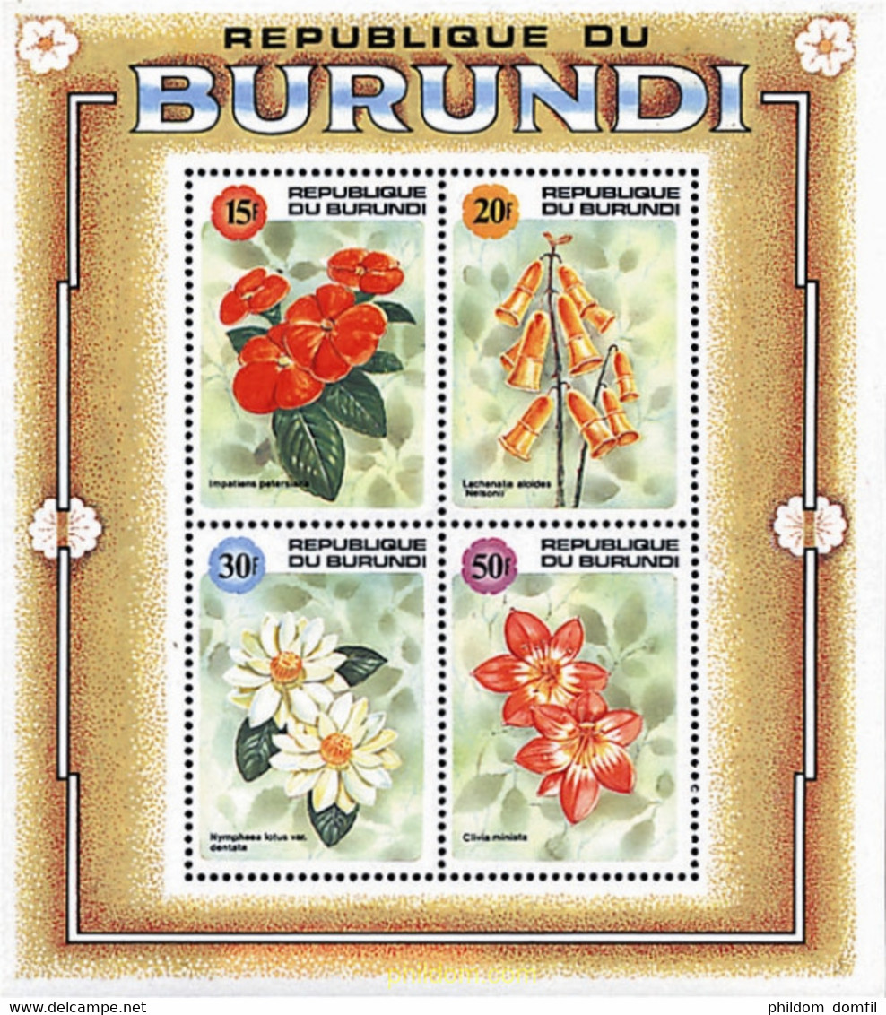 81778 MNH BURUNDI 1992 FLORES - Unused Stamps