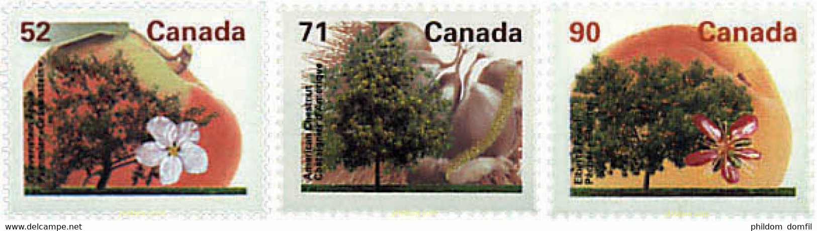 97898 MNH CANADA 1995 ARBOLES FRUTALES DE CANADA - Bádminton