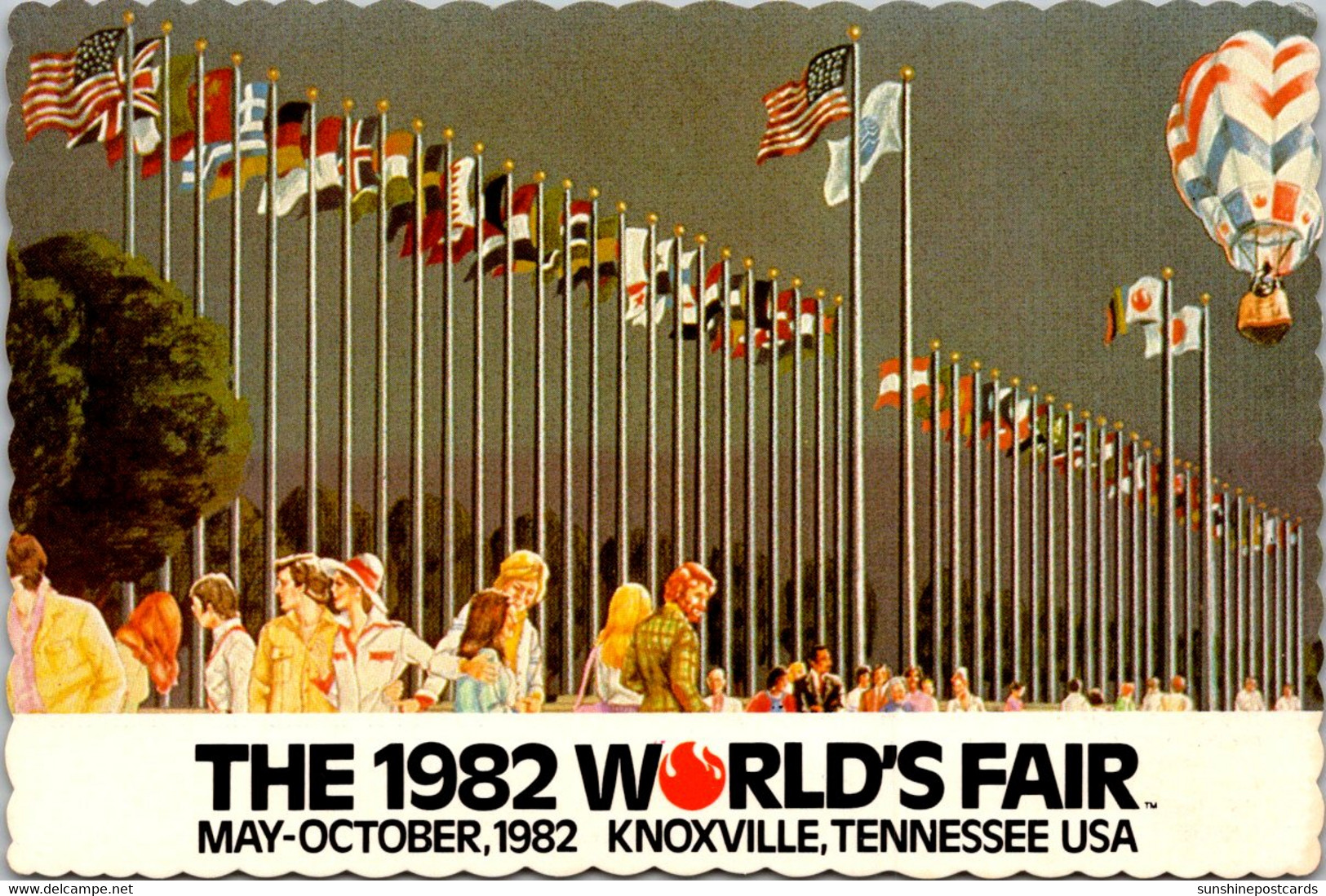 Tennessee Knoxville The 1982 World's Fair Court Of Flags - Knoxville