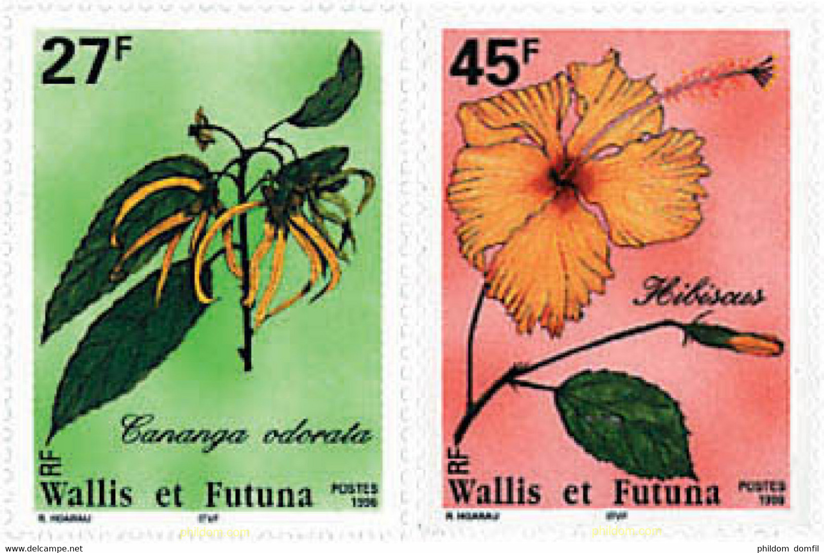 88735 MNH WALLIS Y FUTUNA 1996 FLORES LOCALES - Usati