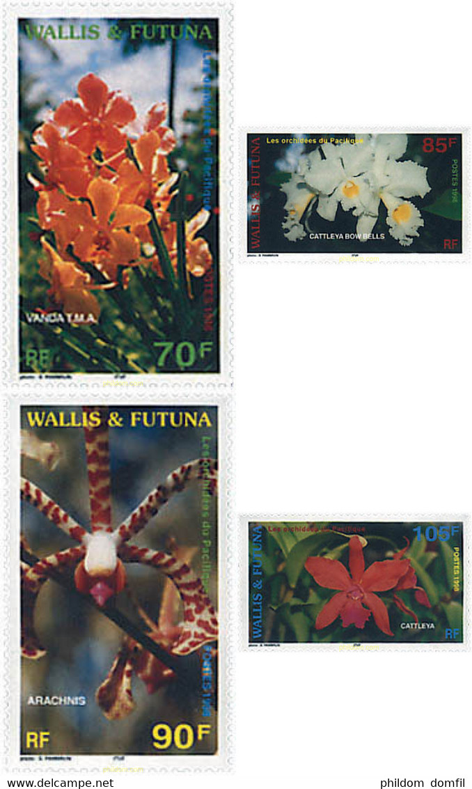 92993 MNH WALLIS Y FUTUNA 1998 ORQUIDEAS DEL PACIFICO - Used Stamps