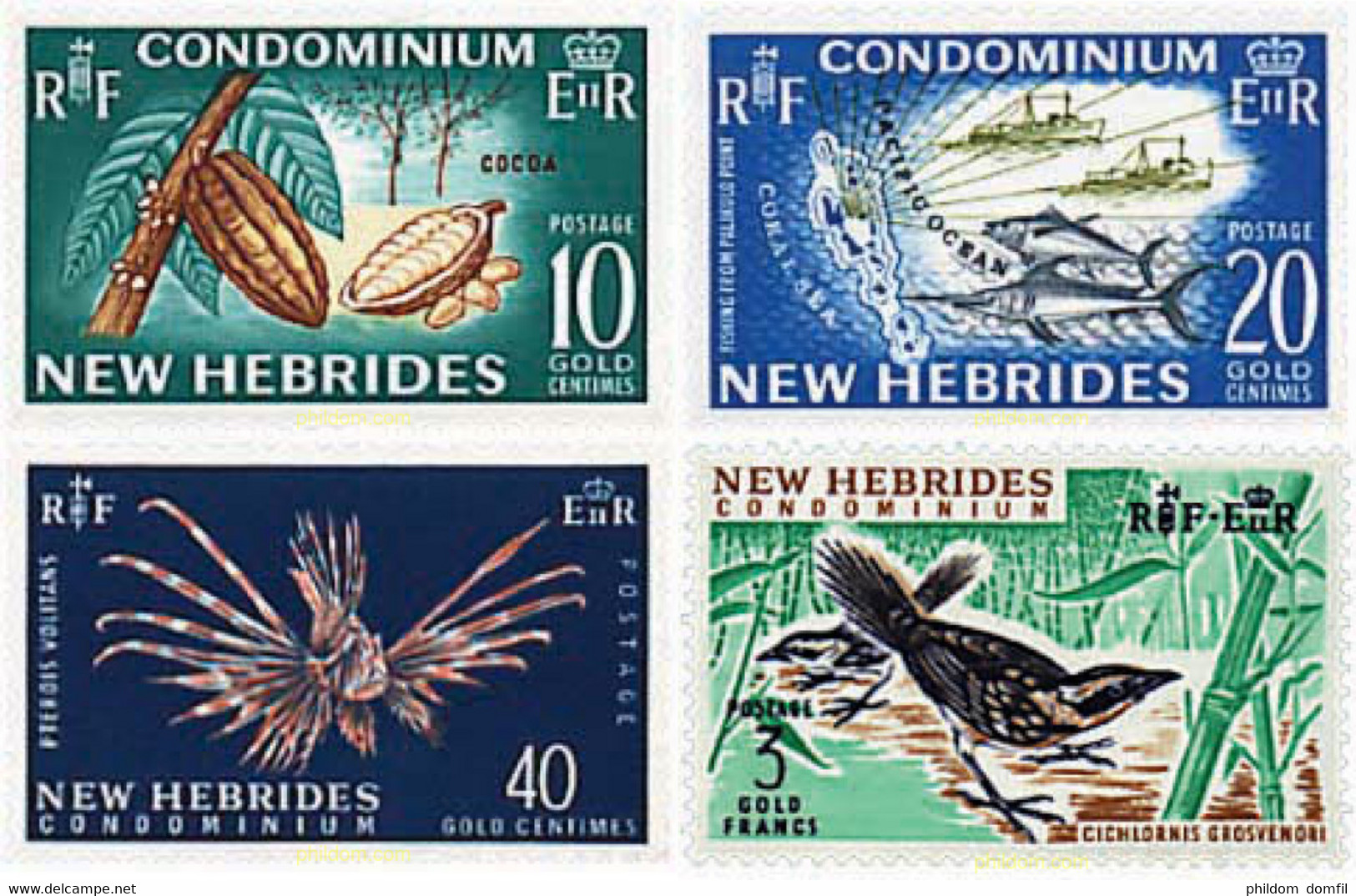 584597 MNH NUEVAS HEBRIDAS 1965 FLORA Y FAUNA - Colecciones & Series