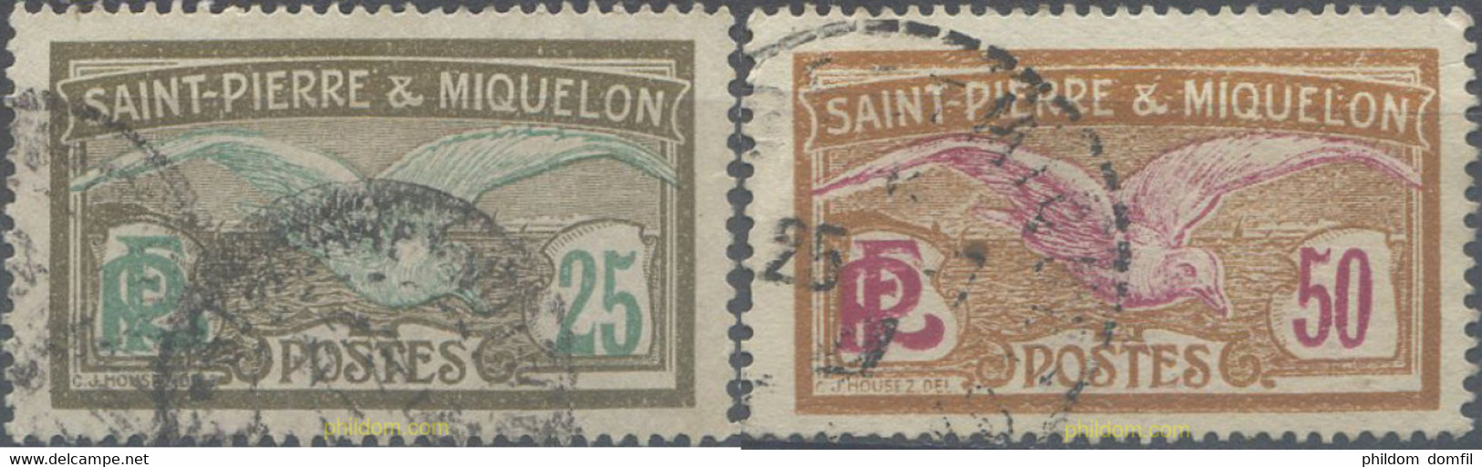 659497 USED SAN PEDRO Y MIQUELON 1922 MOTIVOS VARIOS - Used Stamps