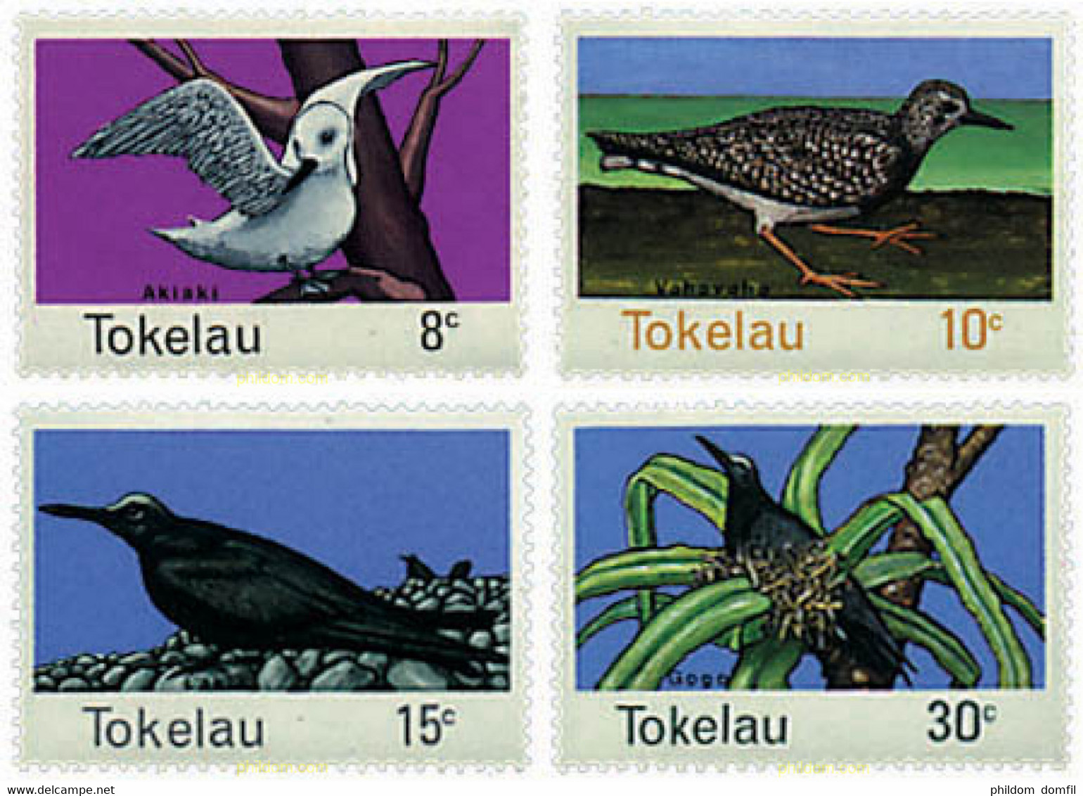 45588 MNH TOKELAU 1977 AVES - Tokelau