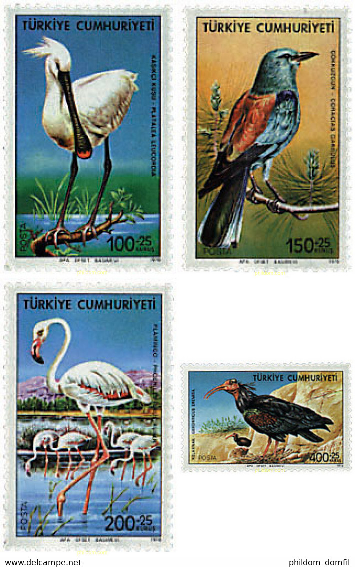 33115 MNH TURQUIA 1976 AVES DE TURQUIA - Verzamelingen & Reeksen