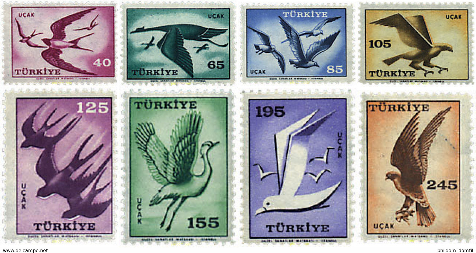 33104 MNH TURQUIA 1959 AVES - Collections, Lots & Séries