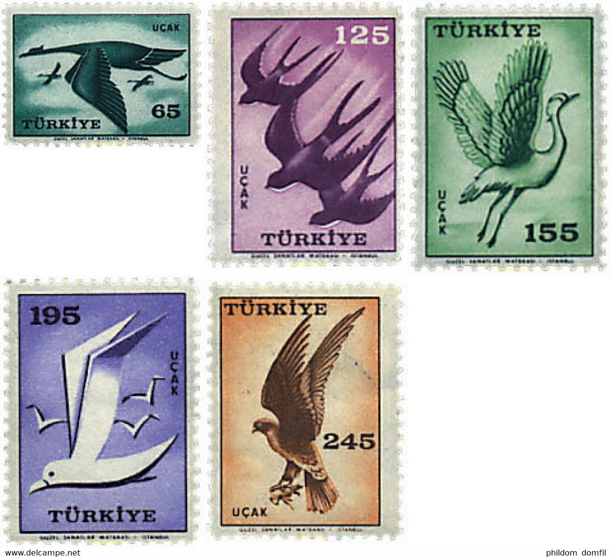 237017 MNH TURQUIA 1959 AVES - Collections, Lots & Series