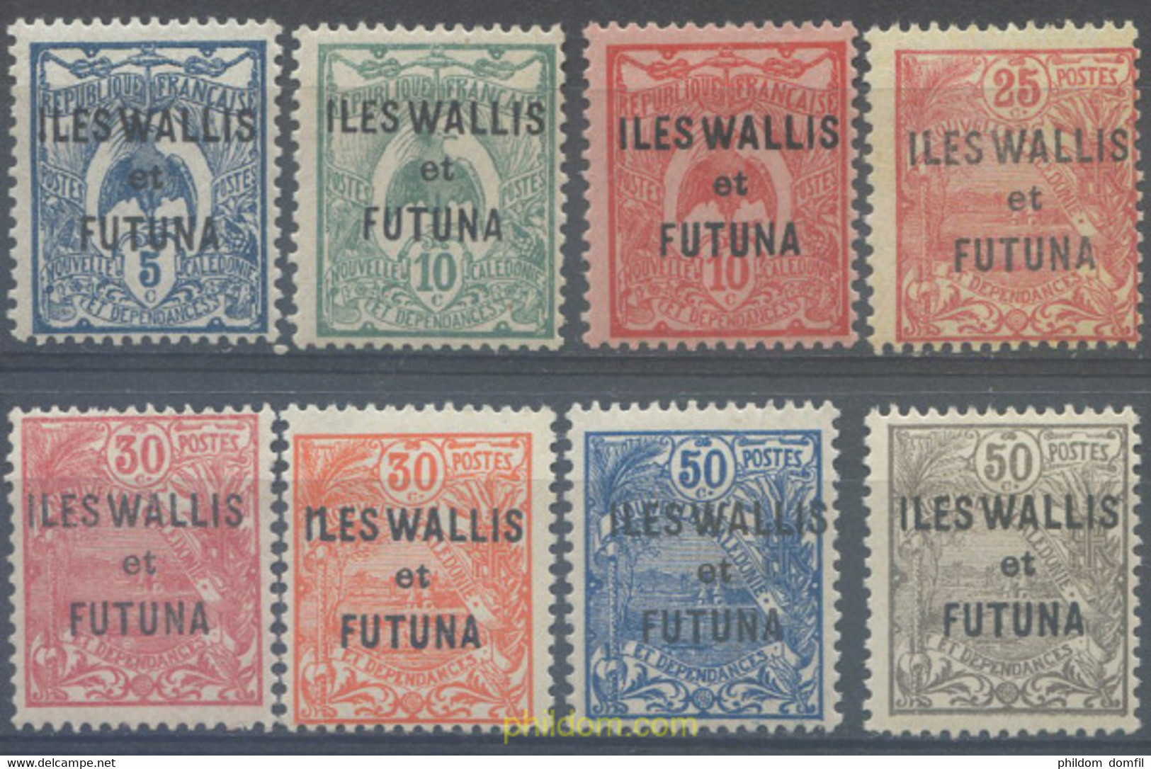 658561 HINGED WALLIS Y FUTUNA 1922 SERIE BASICA - Used Stamps