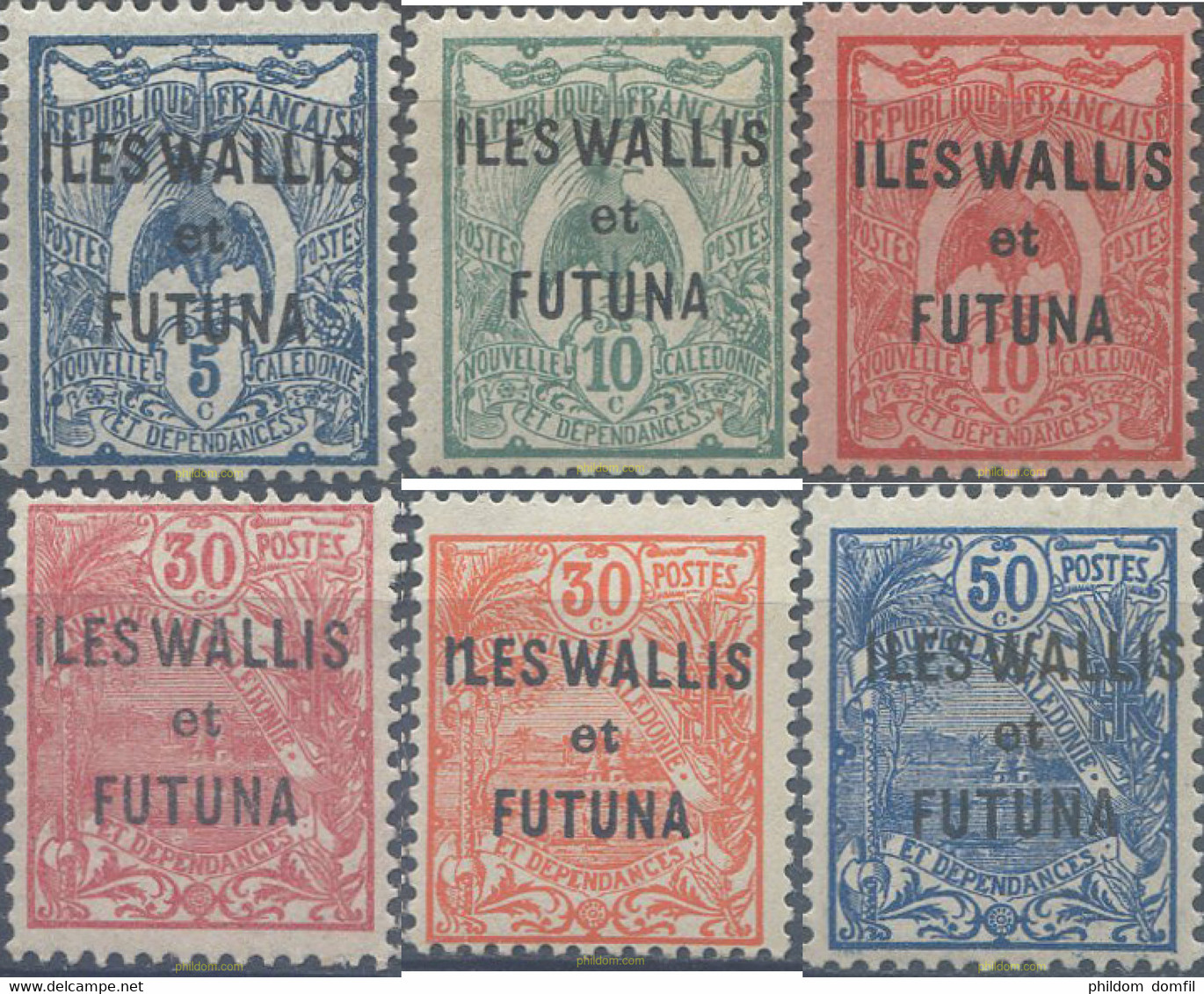 658562 HINGED WALLIS Y FUTUNA 1922 SERIE BASICA - Oblitérés