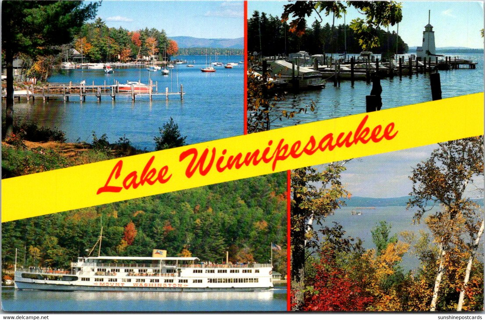 New Hampshire Lake Winnipesaukee Multi View - White Mountains