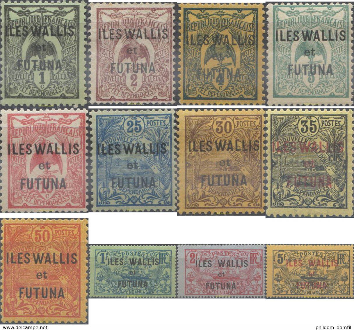 658517 HINGED WALLIS Y FUTUNA 1920 MOTIVOS VARIOS - Gebraucht