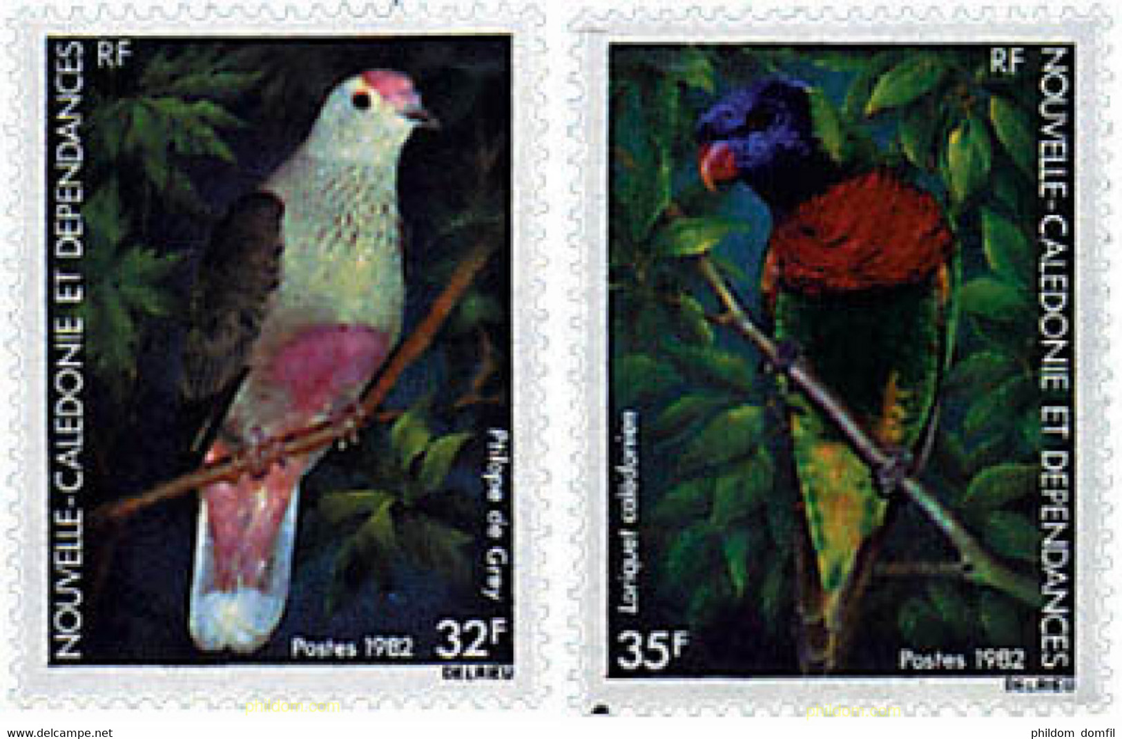 44491 MNH NUEVA CALEDONIA 1982 AVES - Oblitérés