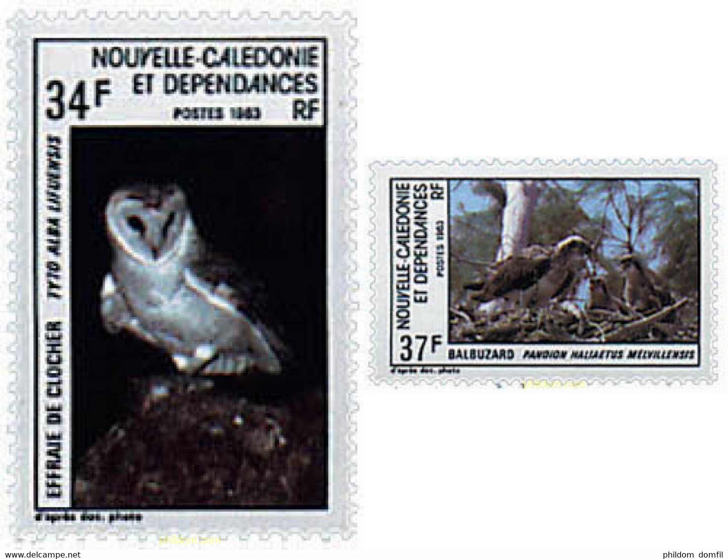 44498 MNH NUEVA CALEDONIA 1983 AVES - Oblitérés