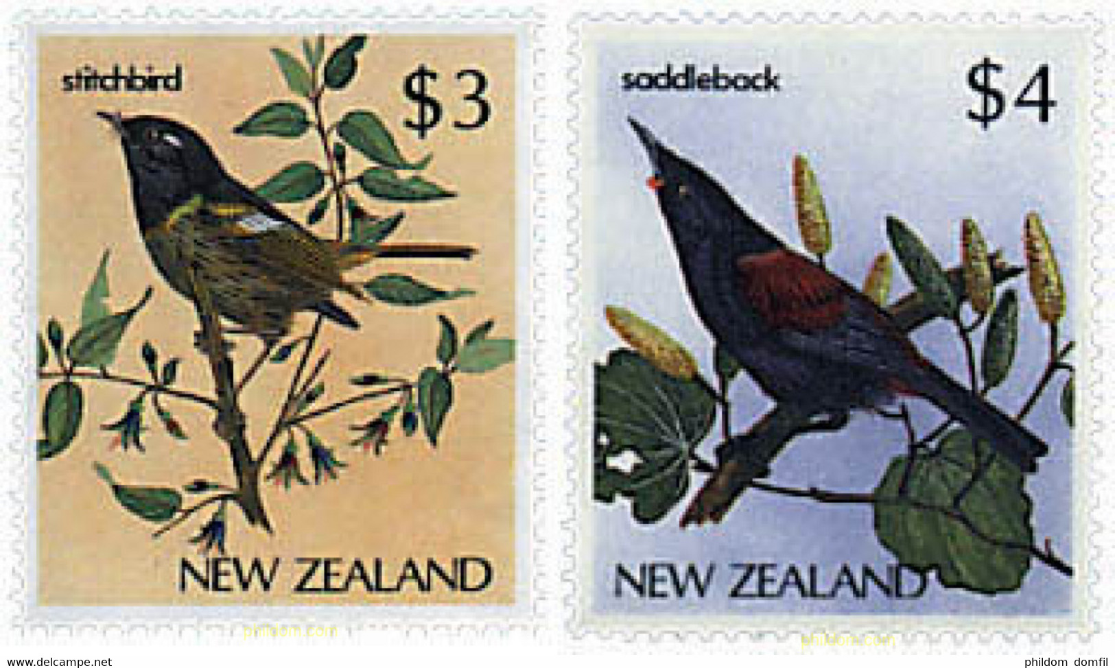 51588 MNH NUEVA ZELANDA 1986 SERIE BASICA. PAJAROS - Abarten Und Kuriositäten