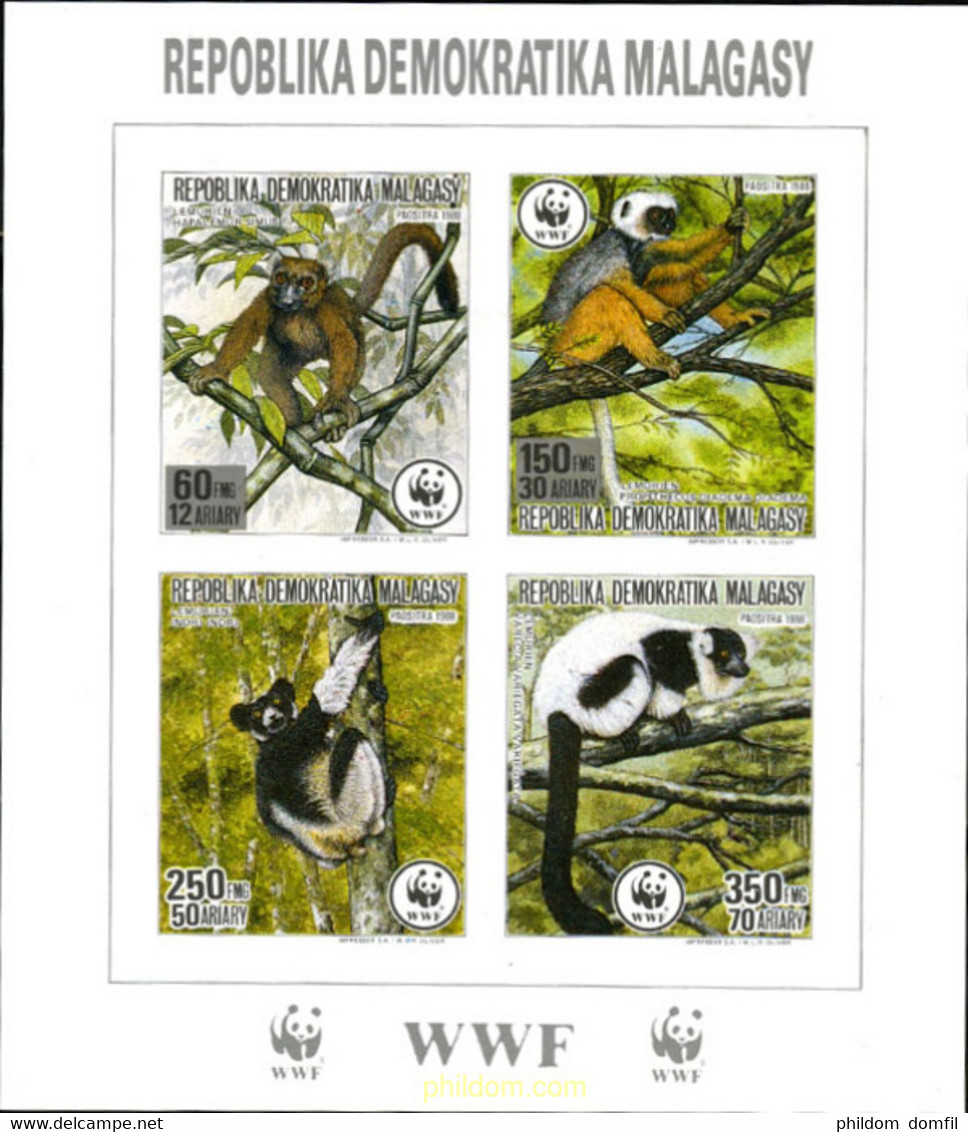 4295 MNH MADAGASCAR 1988 FAUNA DE MADAGASCAR - Schimpansen