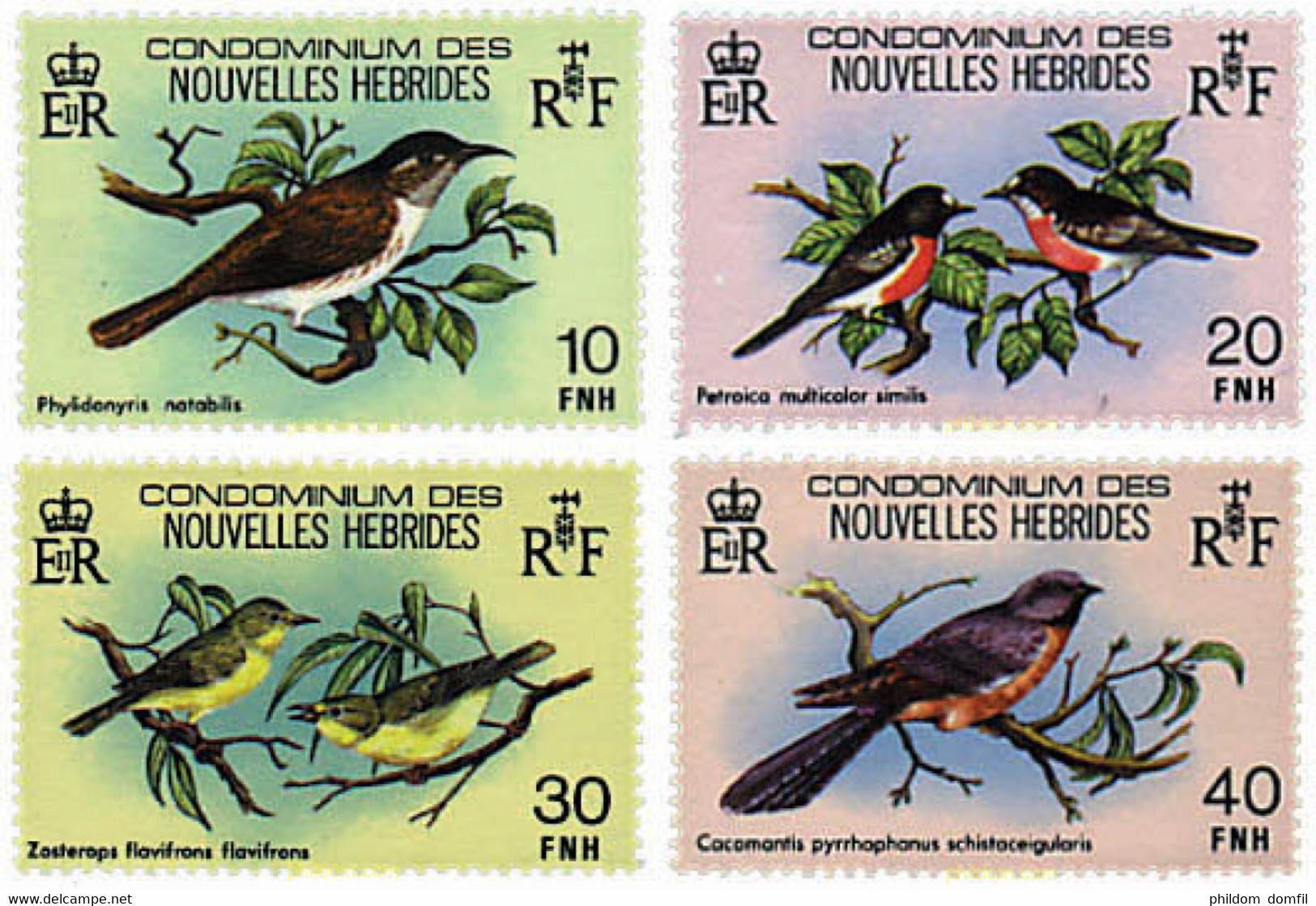 209851 MNH NUEVAS HEBRIDAS 1980 AVES - Collections, Lots & Series