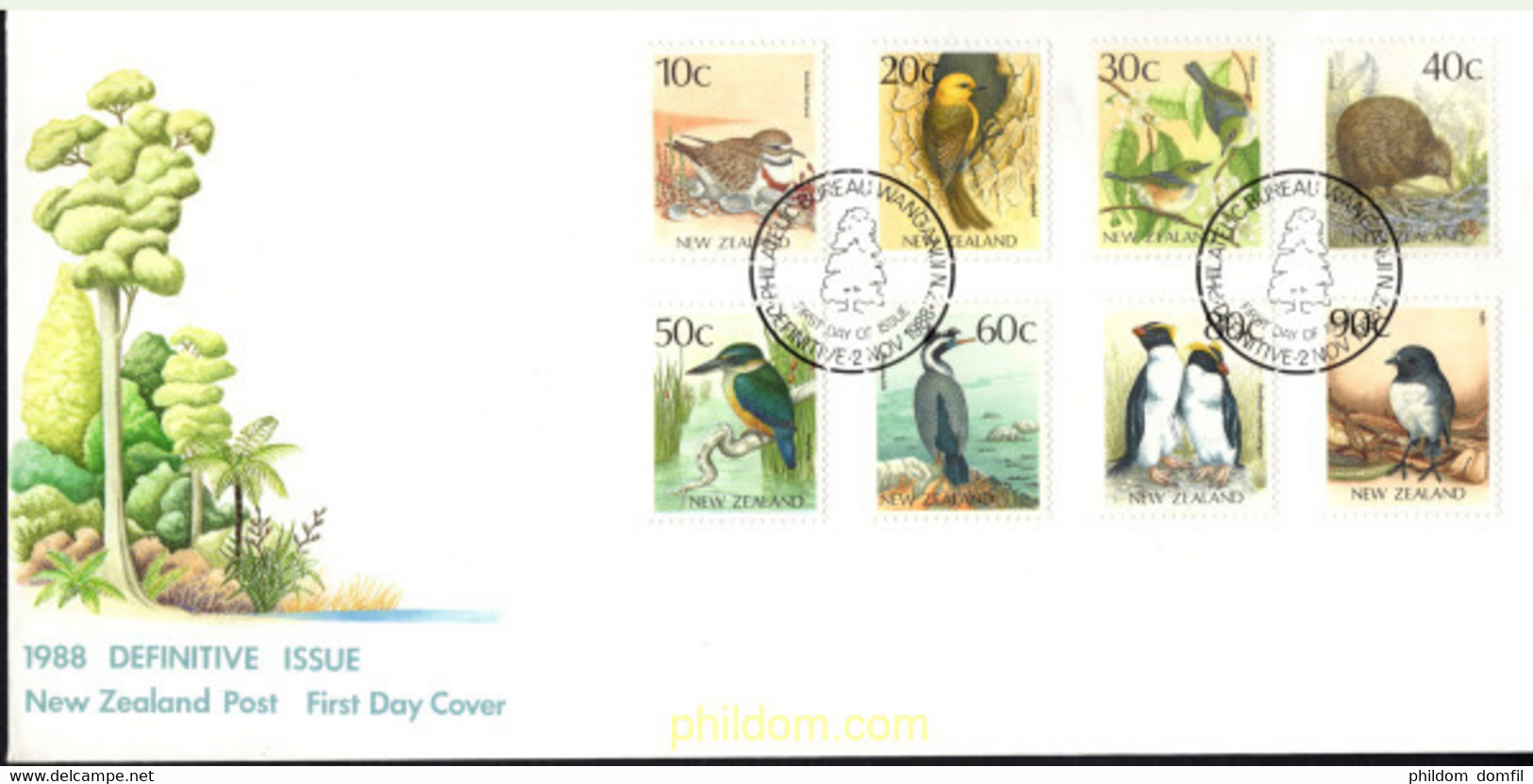 396402 MNH NUEVA ZELANDA 1988 AVES - Variétés Et Curiosités