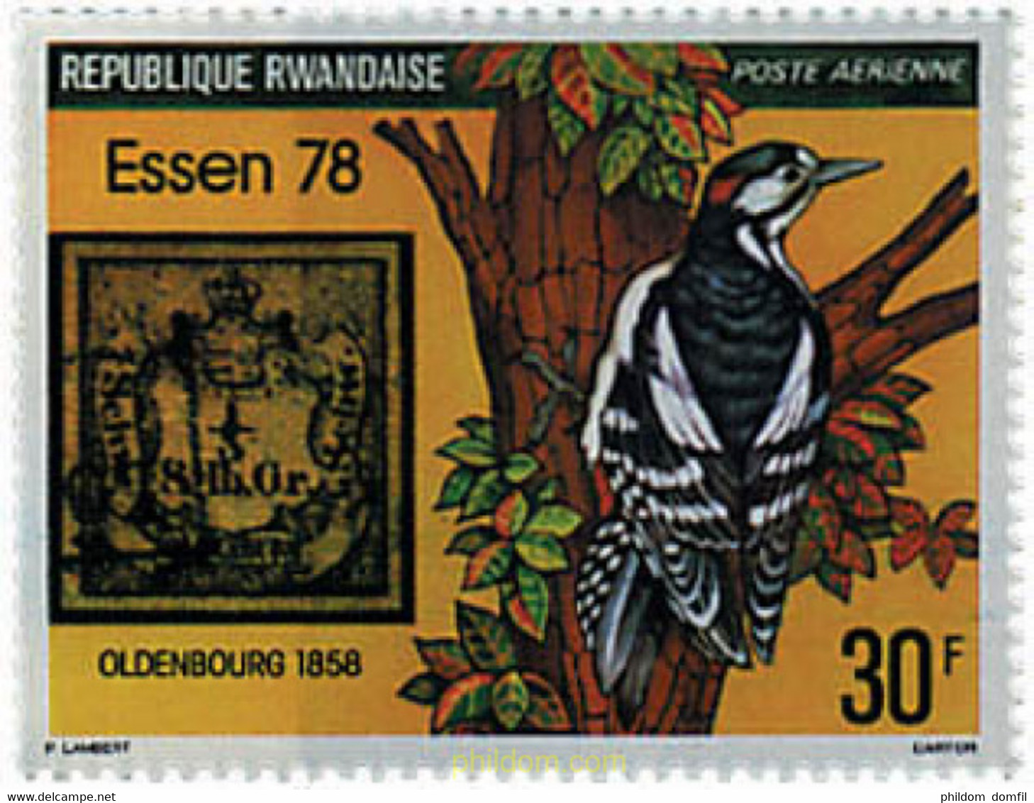 678701 MNH RUANDA 1978 ESSEN 78 Y PHILEXAFRIQUE II 79 - 1970-1979