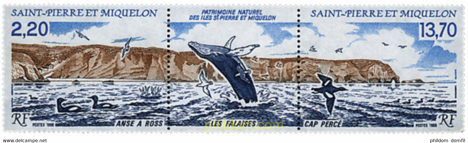 154382 MNH SAN PEDRO Y MIQUELON 1988 PATRIMONIO NATURAL DE LAS ISLAS - Oblitérés