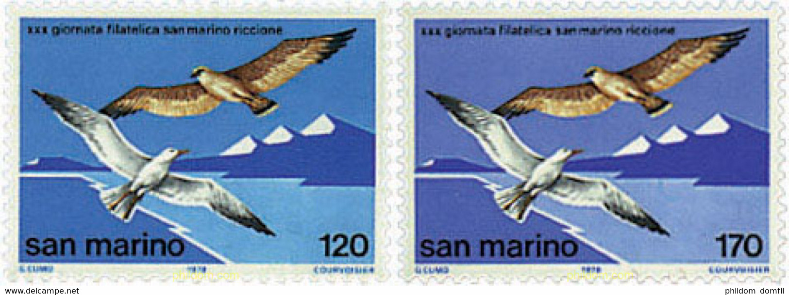 70324 MNH SAN MARINO 1978 JORNADA FILATELICA SAN MARINO - RICCIONE - Usati