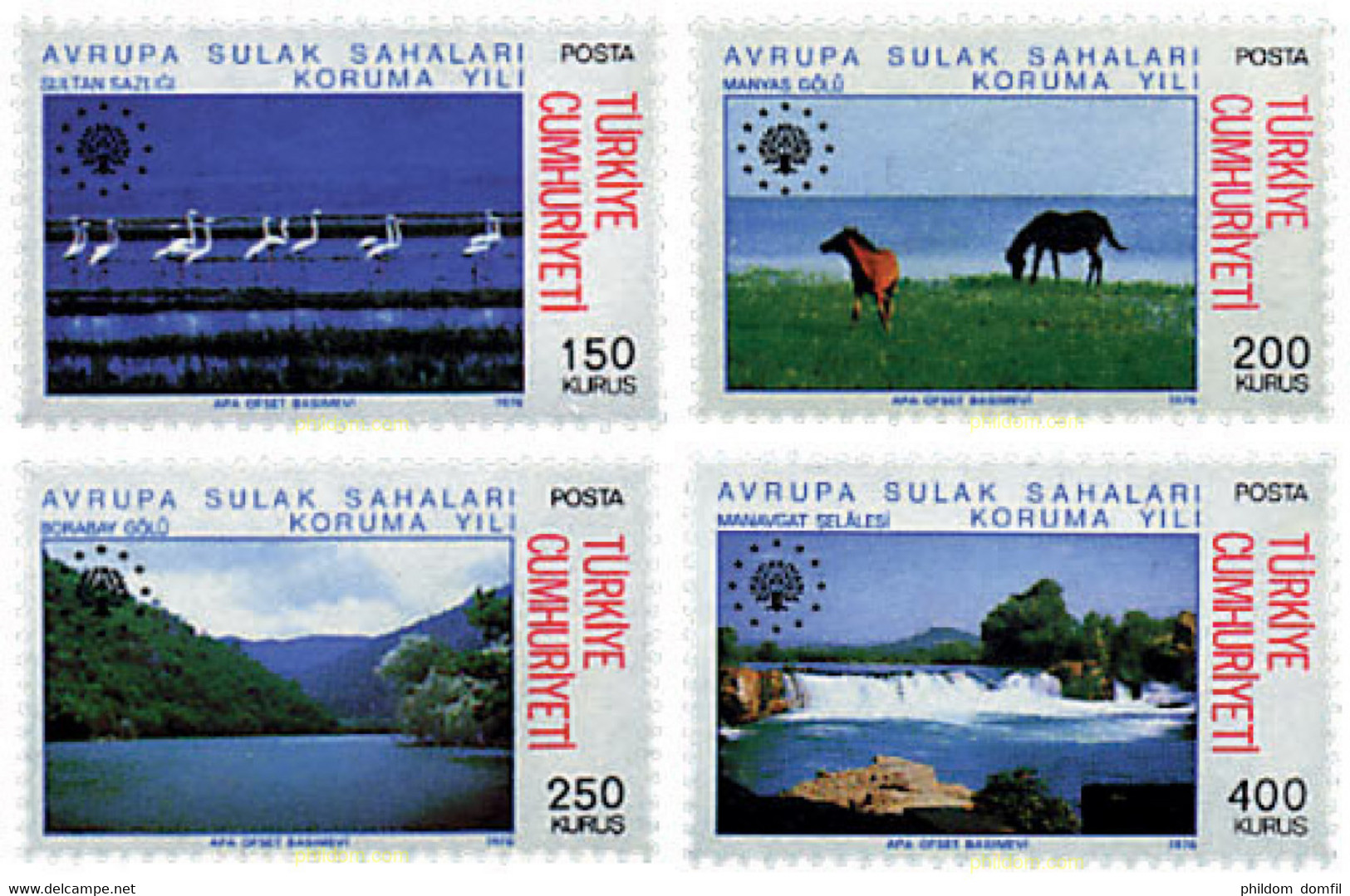33112 MNH TURQUIA 1976 AÑO EUROPEO DE LA CONSERVACION DE LAS ZONAS HUMEDAS - Collections, Lots & Series