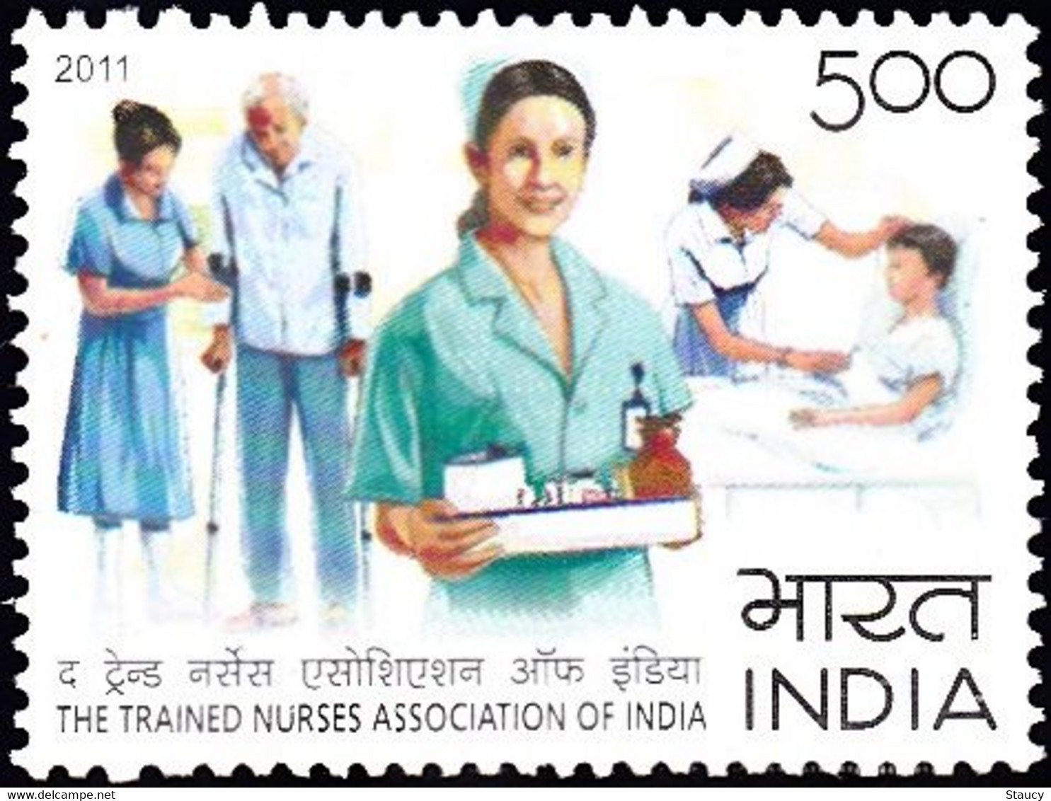 India 2011 THE TRAINED NURSES OF INDIA 1v STAMP MNH P. O Fresh & Fine, Rare - Altri & Non Classificati