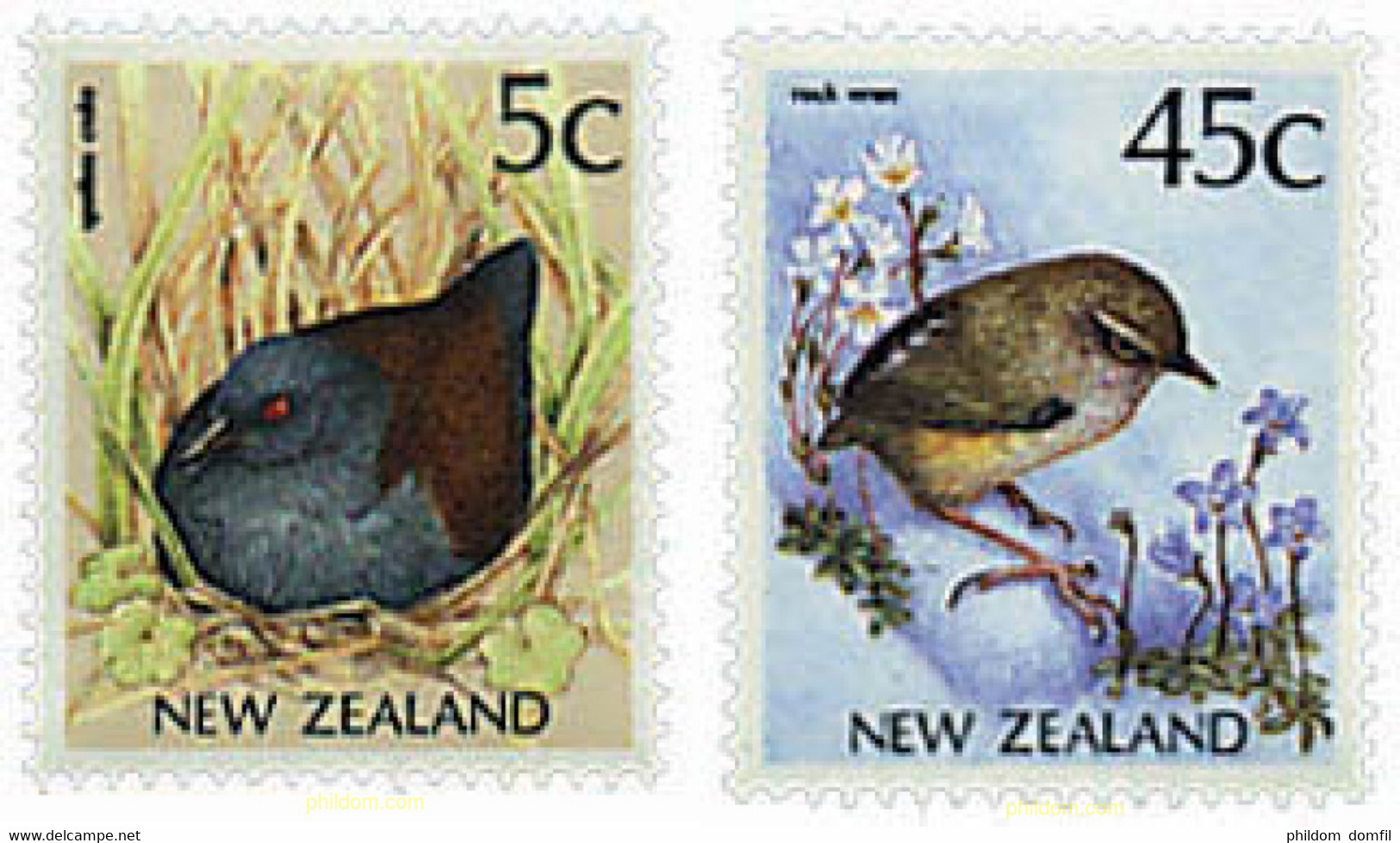 44698 MNH NUEVA ZELANDA 1991 AVES - Abarten Und Kuriositäten