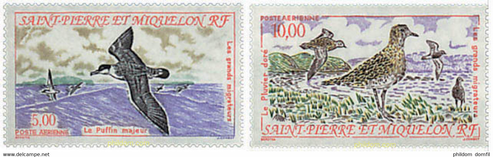 36951 MNH SAN PEDRO Y MIQUELON 1993 AVES MIGRATORIAS - Gebraucht