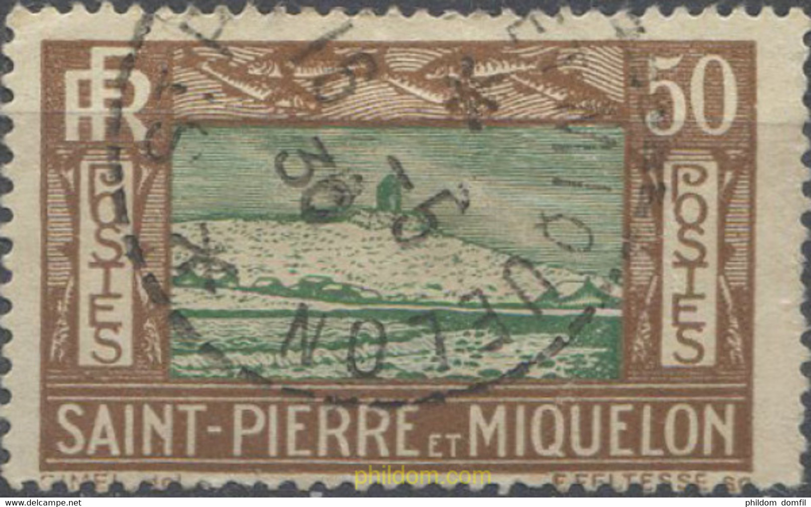 659490 USED SAN PEDRO Y MIQUELON 1932 MOTIVOS VARIOS - Used Stamps