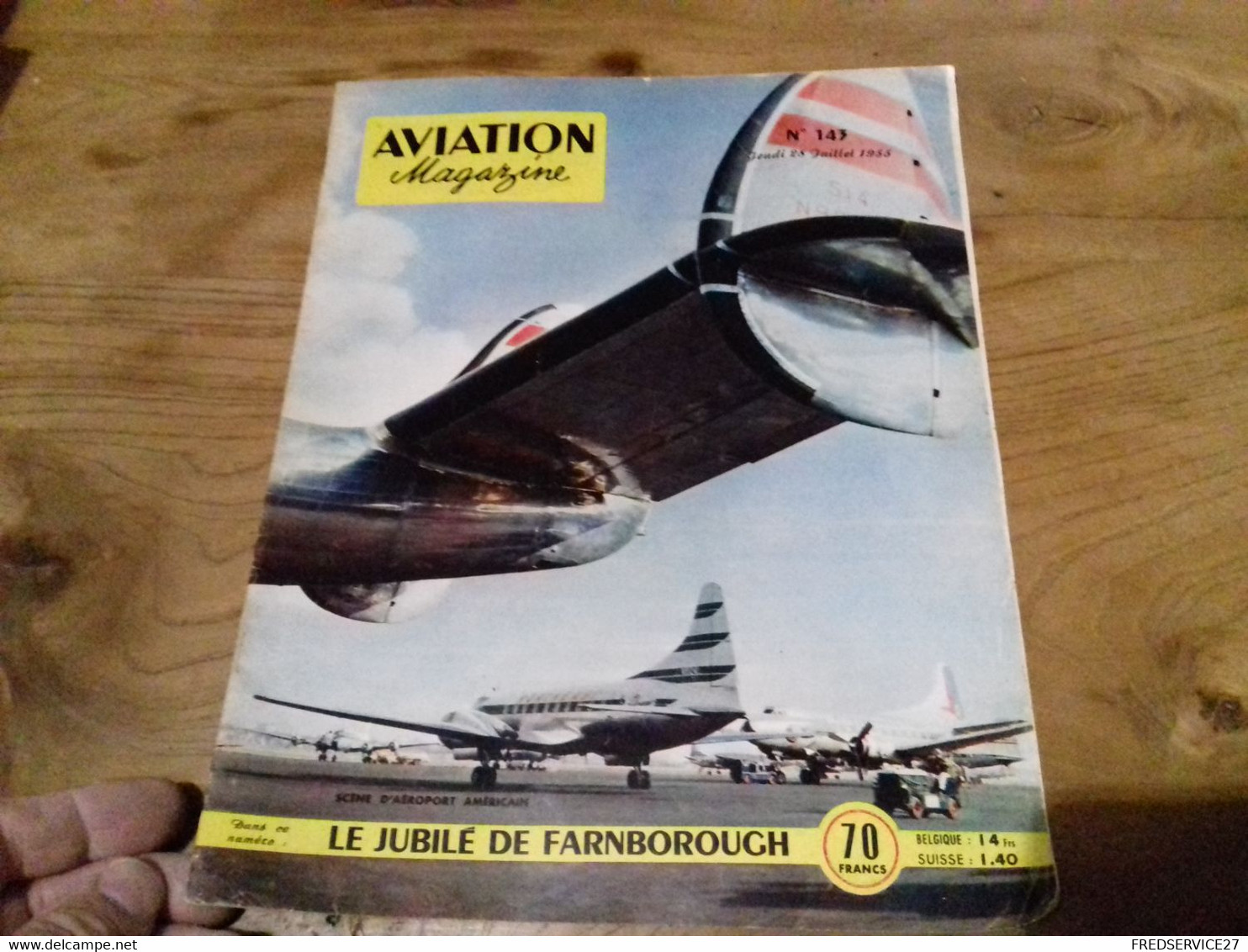 40/ AVIATION MAGAZINE N° 143 1955 SCENE D AEROPORT AMERICAIN /LE JUBILE DE FARNBOROUGH ECT - Aviation