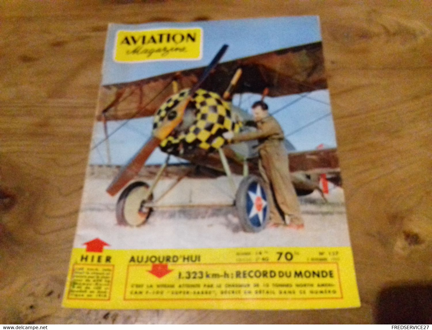 40/ AVIATION MAGAZINE N°155 1955   I 323 KM HEURE RECORD DU MONDE LE CHASSEUR DE 10 TONNES F 100 SUPER SABRE - Luchtvaart