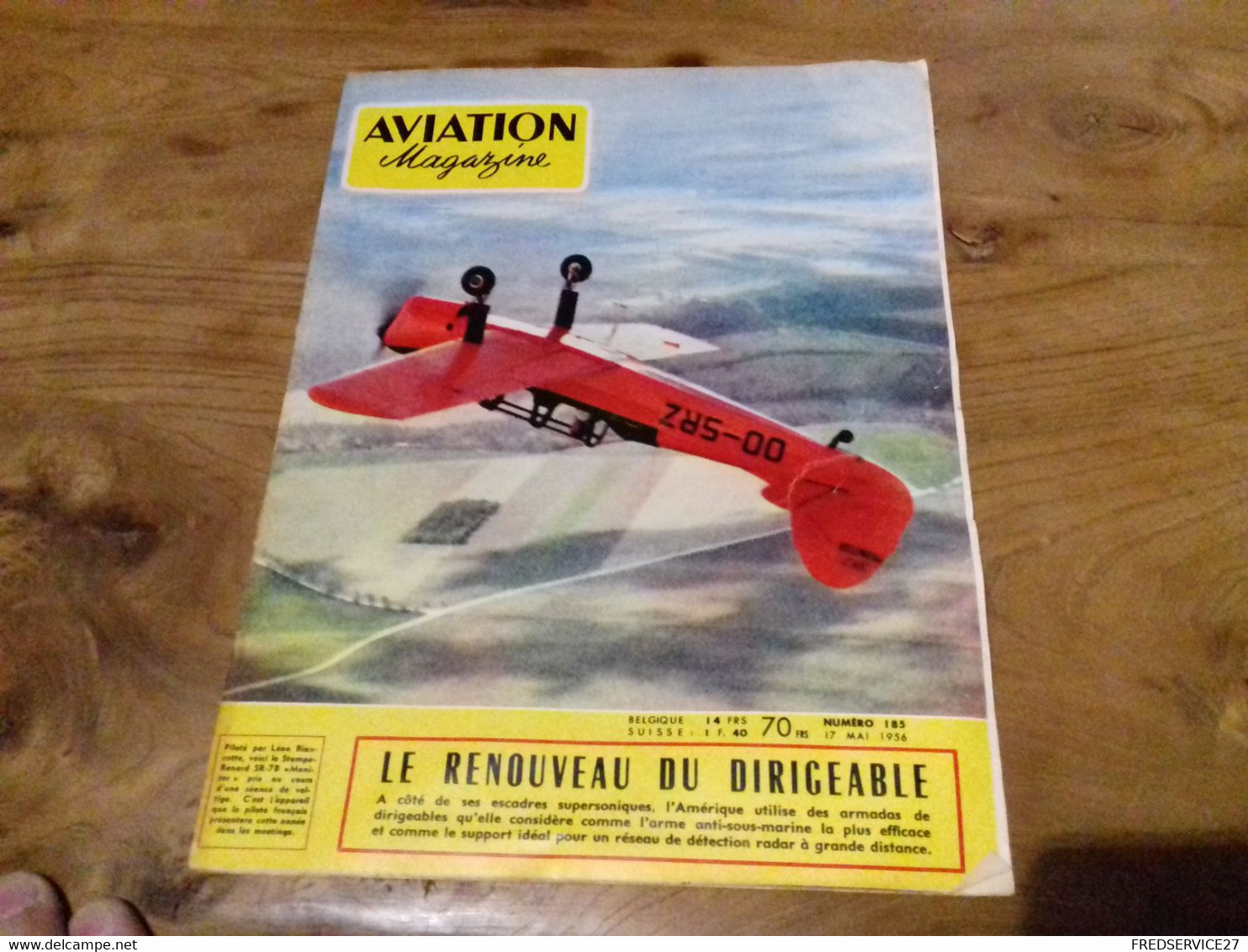 40/ AVIATION MAGAZINE N° 185 1956  LE RENOUVEAU DU DIRIGEABLE / LE 00 SRZ - Luchtvaart