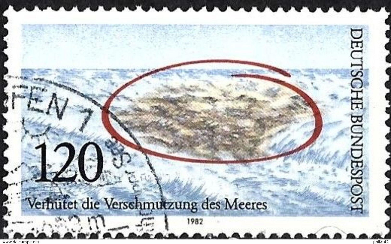 Germany FRG 1982 - Mi 1144 - YT 976 ( Prevent The Pollution Of The Sea ) - Protection De L'environnement & Climat