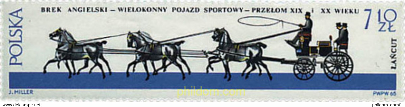 362516 MNH POLONIA 1965 ANTIGUOS COCHES DE CABALLOS. - Non Classificati