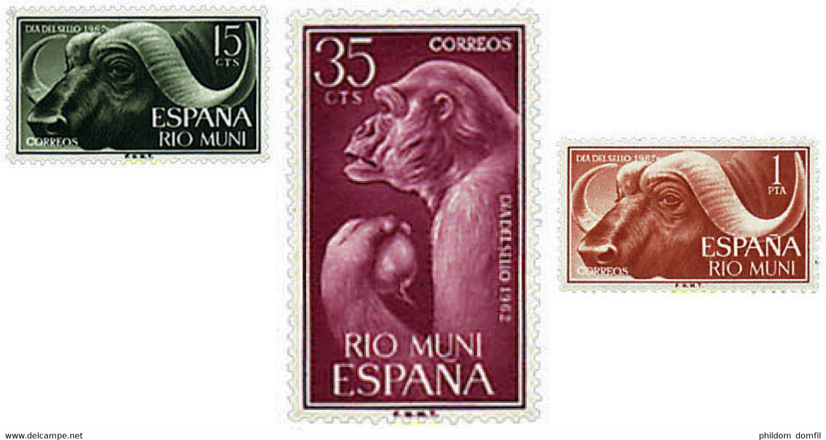 28676 MNH RIO MUNI 1962 FAUNA - Chimpanzés