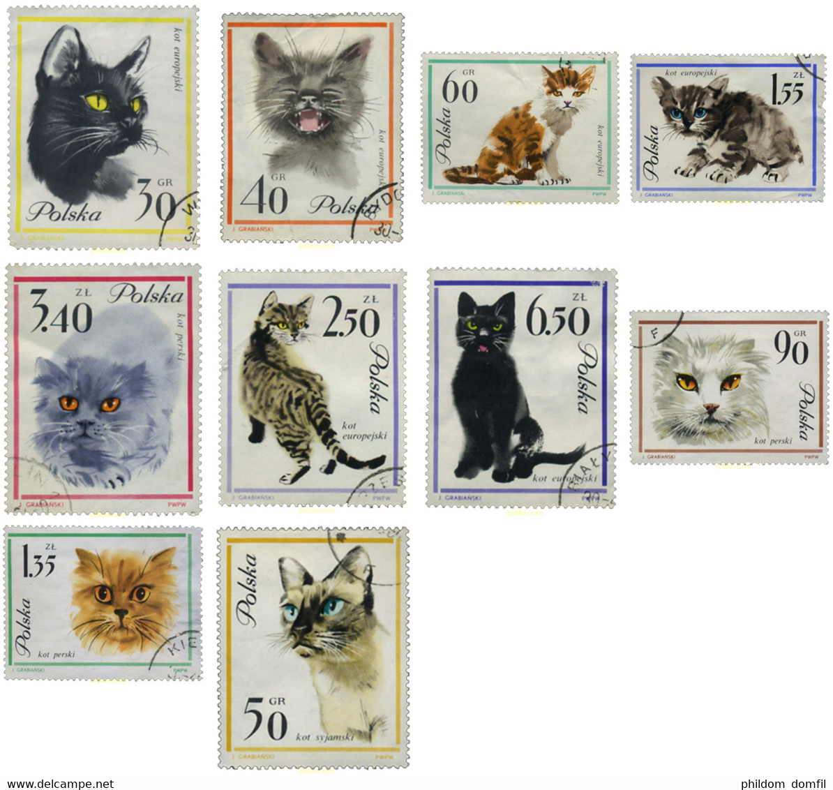 297839 USED POLONIA 1964 GATOS - Non Classificati