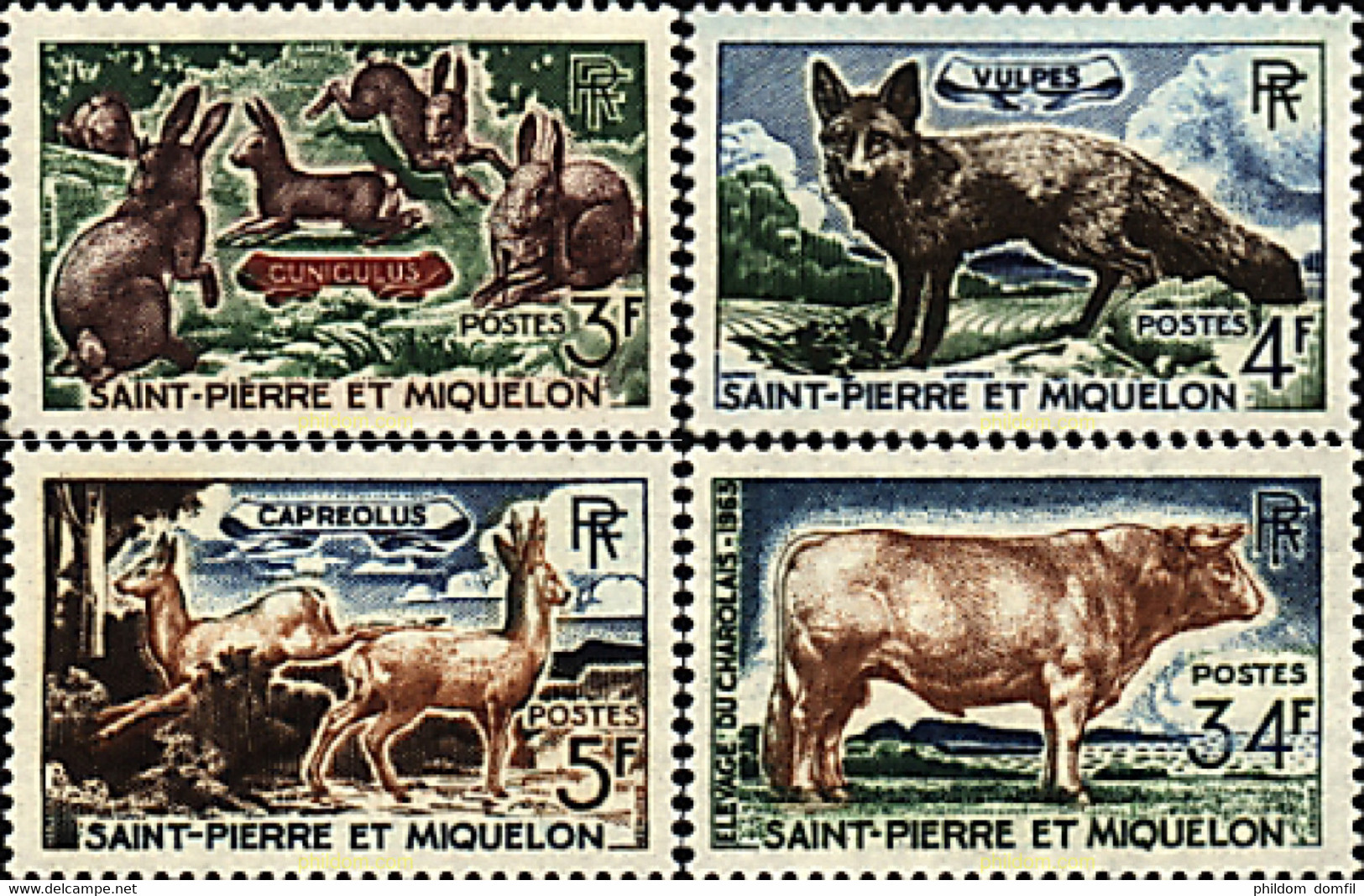 29783 MNH SAN PEDRO Y MIQUELON 1964 FAUNA - Gebruikt