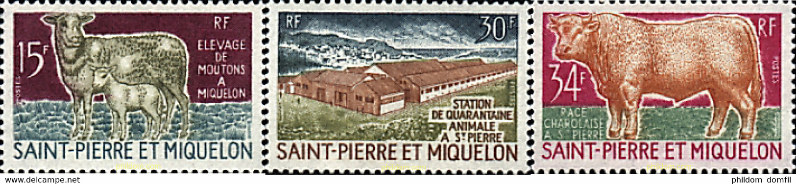 29786 MNH SAN PEDRO Y MIQUELON 1970 GANADERIA - Gebruikt