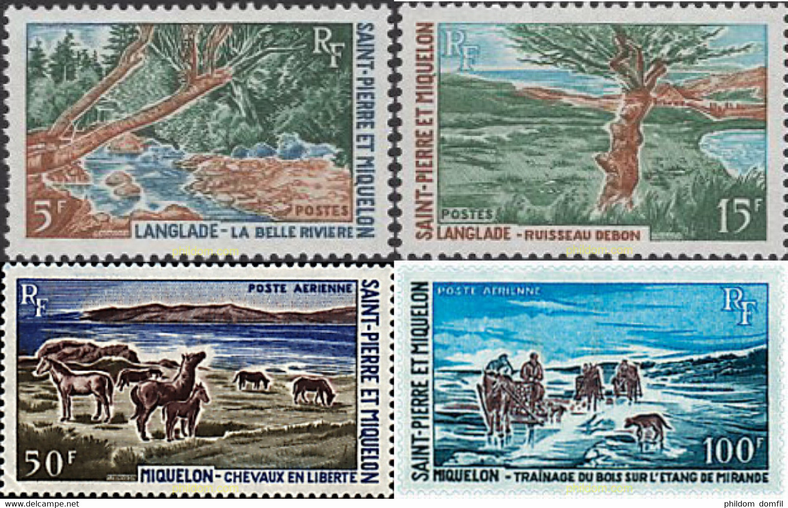 50658 MNH SAN PEDRO Y MIQUELON 1969 PAISAJES - Gebruikt